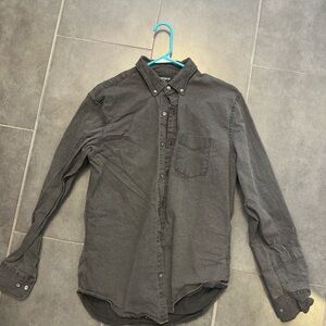 Men's Charcoal Button-Up Shirt